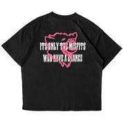 OVERSIZED MISFITS HAVE A CHANCE T-SHIRT - BLACK