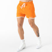 VINTAGE COTTON SHORTS (MID THIGH CUT) - ORANGE