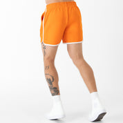 VINTAGE COTTON SHORTS (MID THIGH CUT) - ORANGE