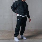 HEAVYWEIGHT LUX "SIMPLE" CREWNECK - BLACK