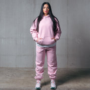 OVERSIZED LUX "SIMPLE" HOODIE - ROSÉ