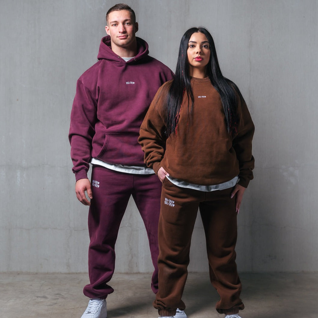 HEAVYWEIGHT LUX SIMPLE SWEATPANTS - BROWN - Kill Crew