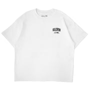 RELAXED FIT NATURAL COTTON "THE PAIN" T-SHIRT - WHITE