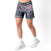 BSEM FIGHT SHORTS (THAI CUT) - BLUE / PINK
