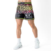 BSEM FIGHT SHORTS (THAI CUT) - YELLOW / PINK