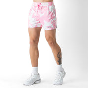 MOO THAI SHORTS (MID THIGH CUT) - PINK COW