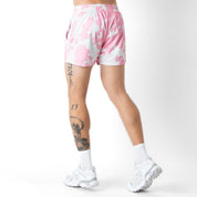 MOO THAI SHORTS (MID THIGH CUT) - PINK COW