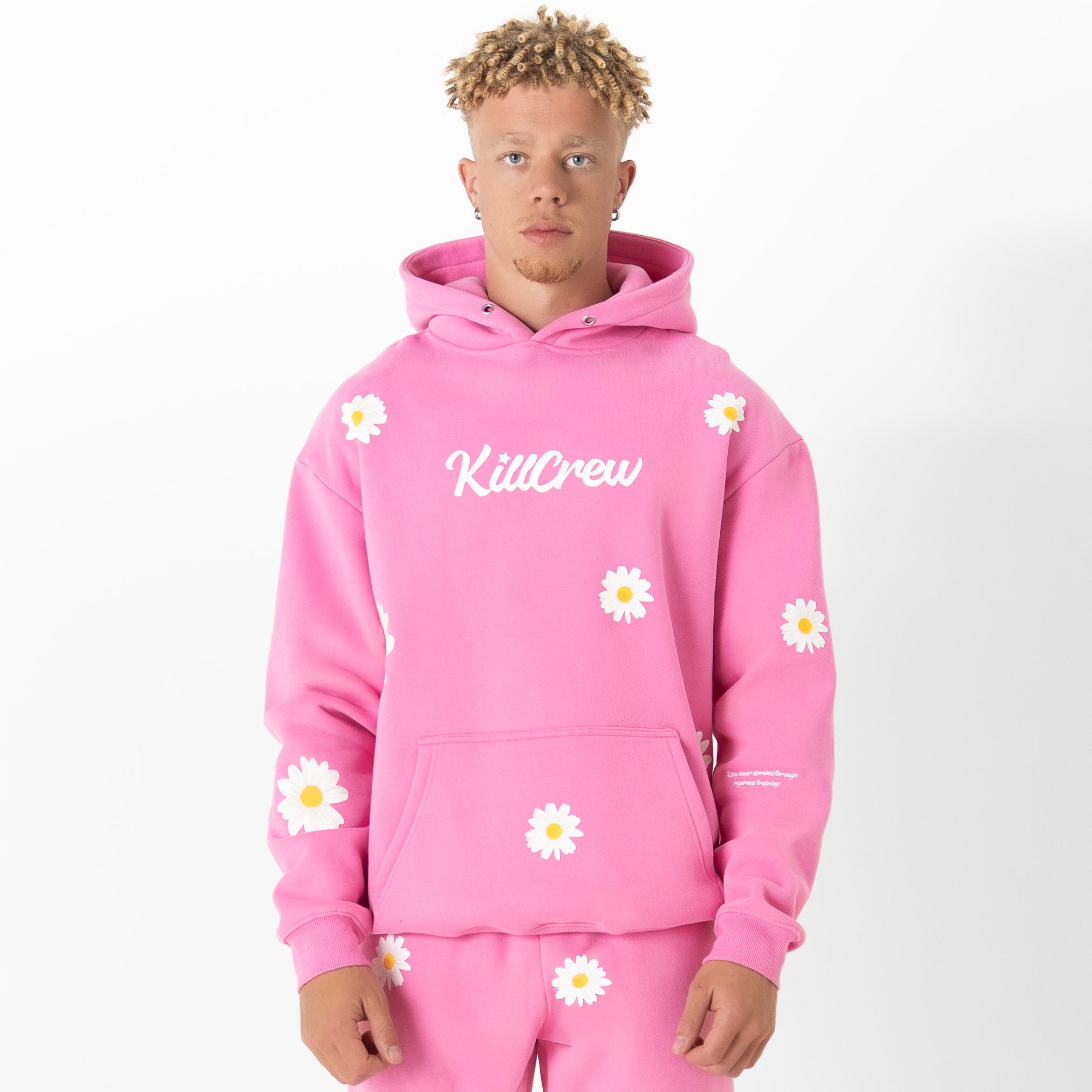 OVERSIZED LUX "DAISY" HOODIE - PINK