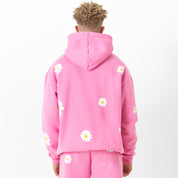 OVERSIZED LUX "DAISY" HOODIE - PINK