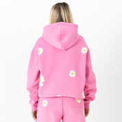 OVERSIZED LUX "DAISY" HOODIE - PINK