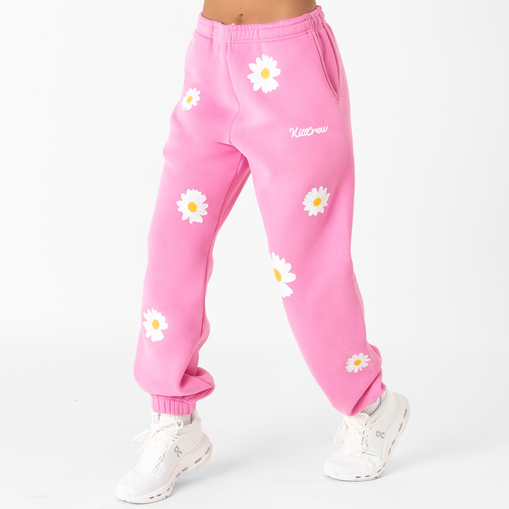 OVERSIZED LUX "DAISY" SWEATPANTS - PINK