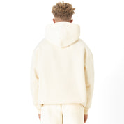 OVERSIZED LUX "PSYCHOTIC CLOWN" HOODIE - CREAM