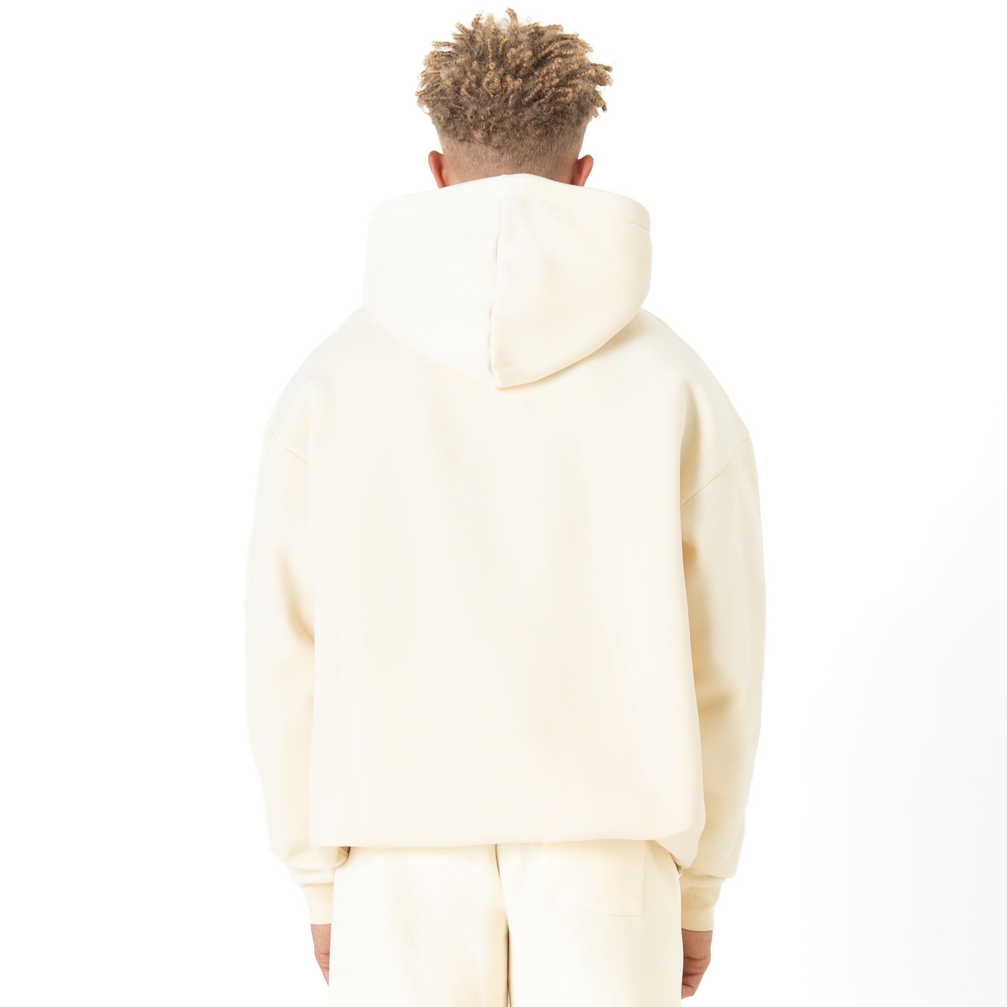 OVERSIZED LUX "PSYCHOTIC CLOWN" HOODIE - CREAM