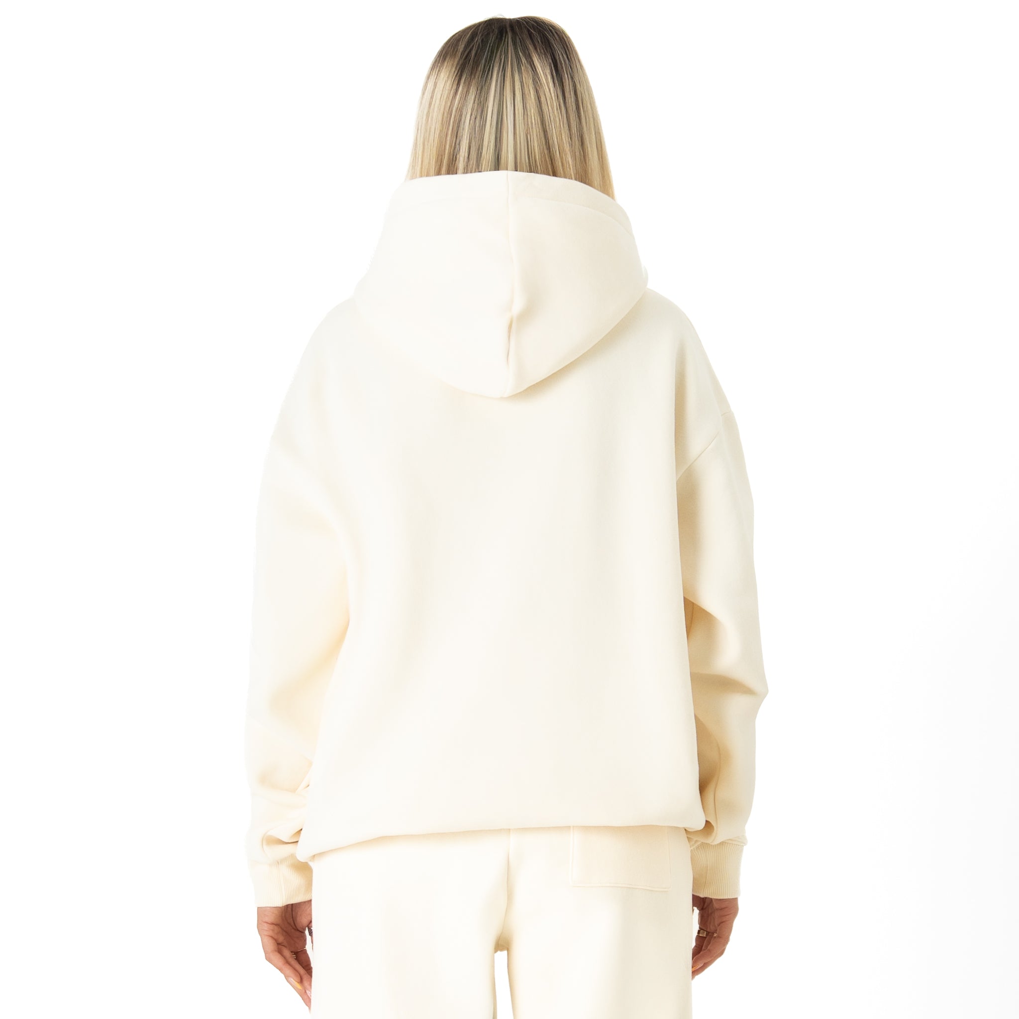 OVERSIZED LUX "PSYCHOTIC CLOWN" HOODIE - CREAM