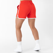 VINTAGE COTTON SHORTS (MID THIGH CUT) - RED