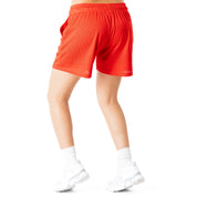 VENTED MESH SHORTS SCRIPT - RED / GOLD