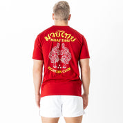 MUAY THAI TWIN TIGER T-SHIRT - RED