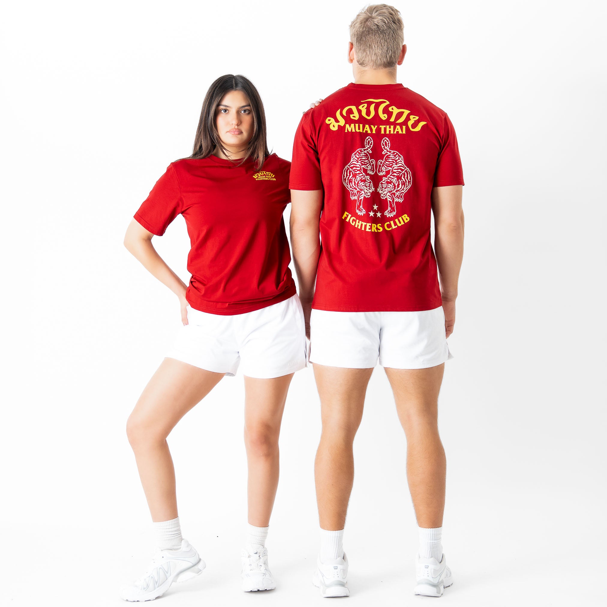 MUAY THAI TWIN TIGER T-SHIRT - RED