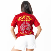 MUAY THAI TWIN TIGER T-SHIRT - RED