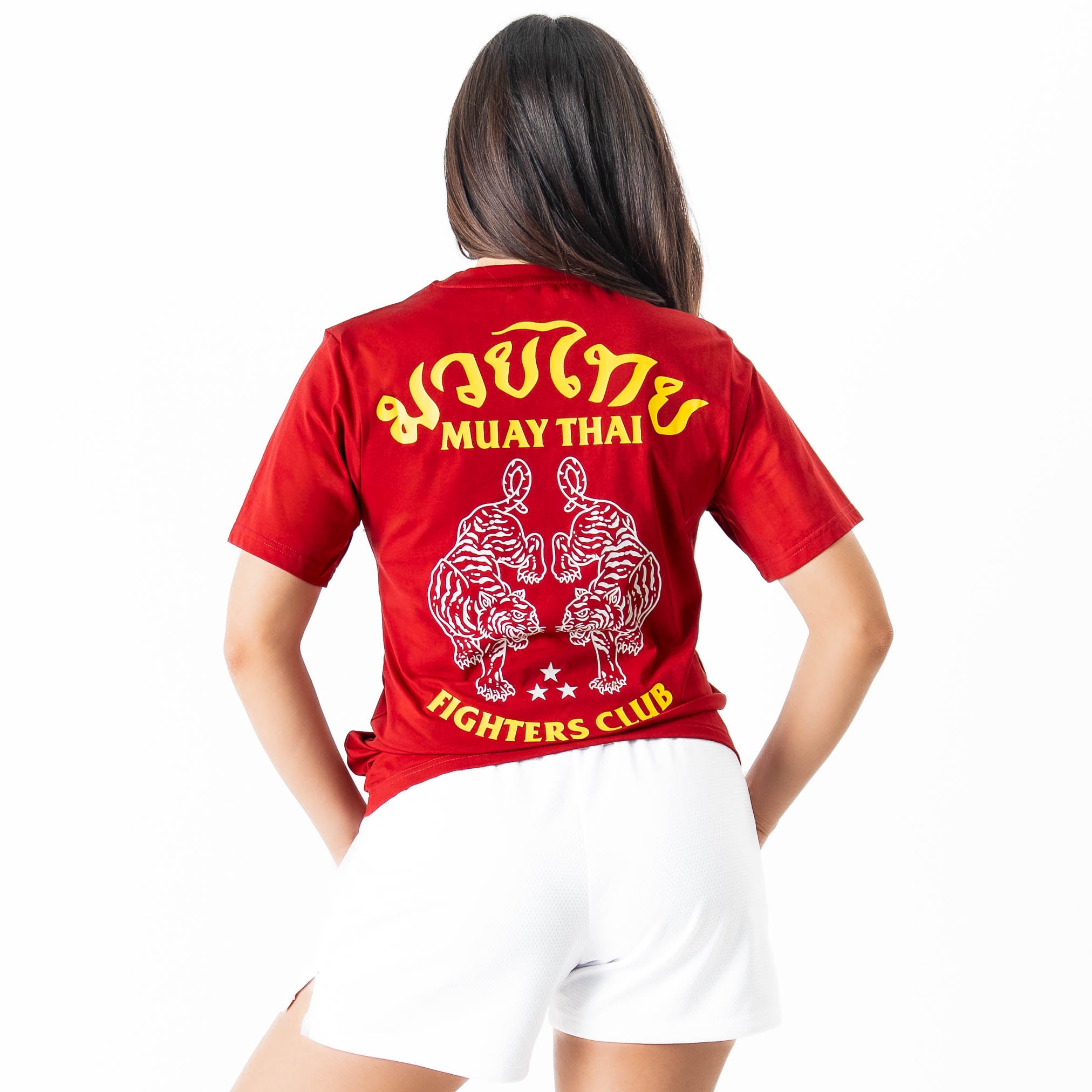 MUAY THAI TWIN TIGER T-SHIRT - RED