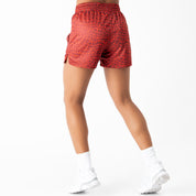 MUAY THAI SHORTS (MID THIGH CUT) - RED CROCODILE