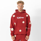 OVERSIZED LUX "DAISY" HOODIE - RED