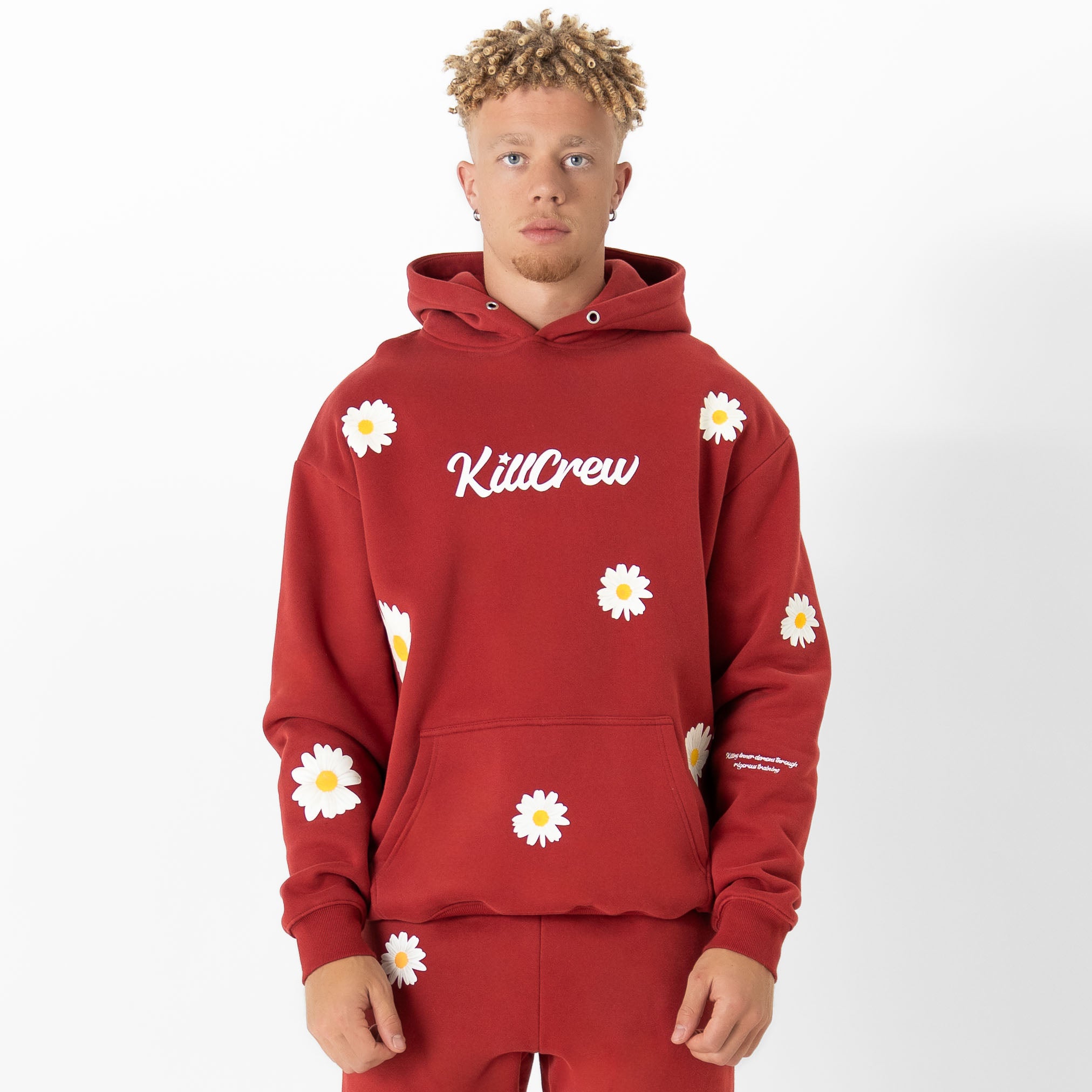 OVERSIZED LUX "DAISY" HOODIE - RED