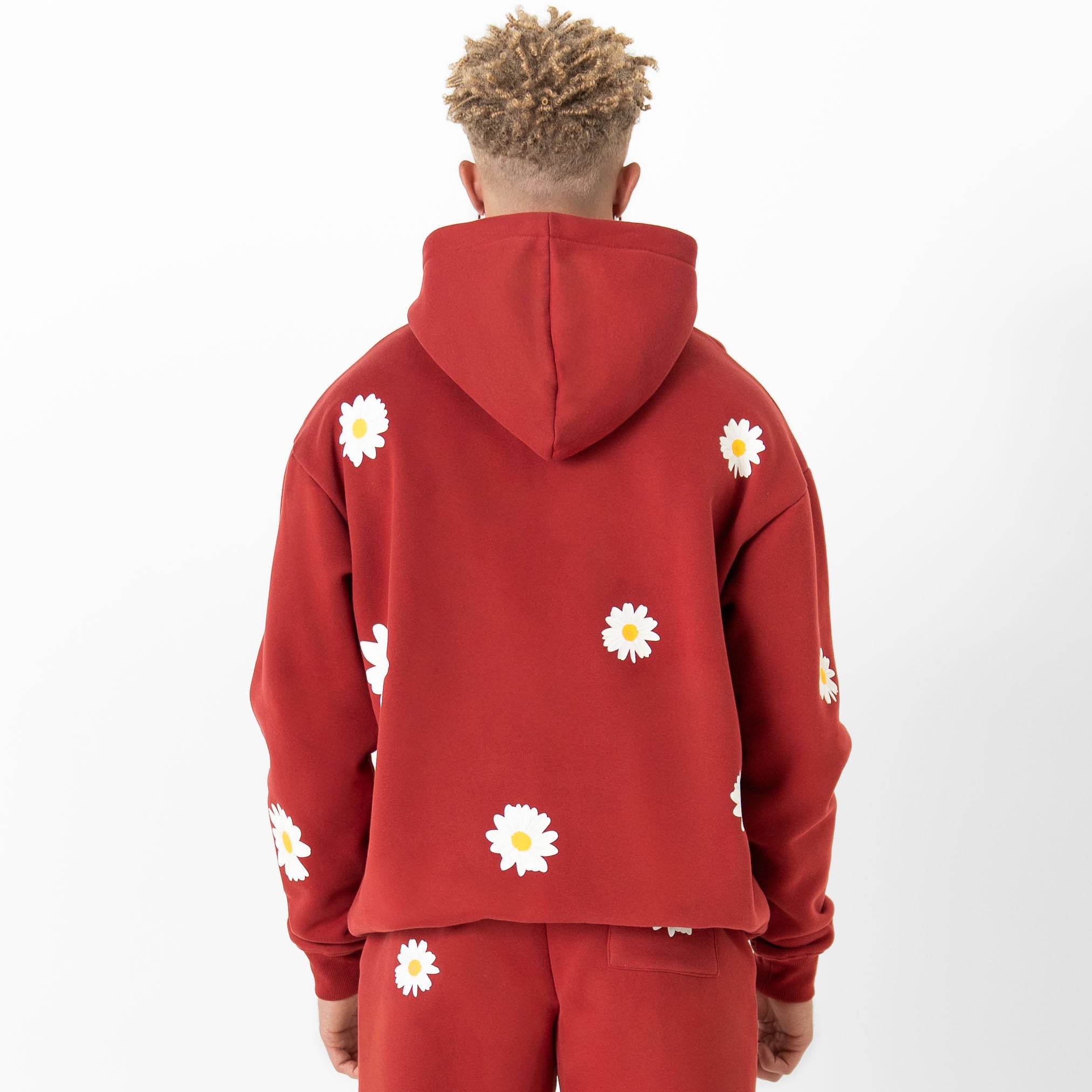 OVERSIZED LUX "DAISY" HOODIE - RED