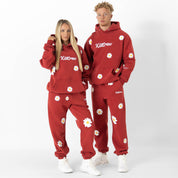 OVERSIZED LUX "DAISY" HOODIE - RED
