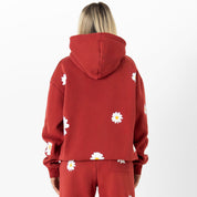 OVERSIZED LUX "DAISY" HOODIE - RED