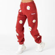 OVERSIZED LUX "DAISY" SWEATPANTS - RED