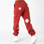OVERSIZED LUX "DAISY" SWEATPANTS - RED