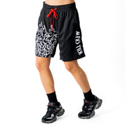 RELAXED CUT SHORTS FLAME - BLACK / WHITE