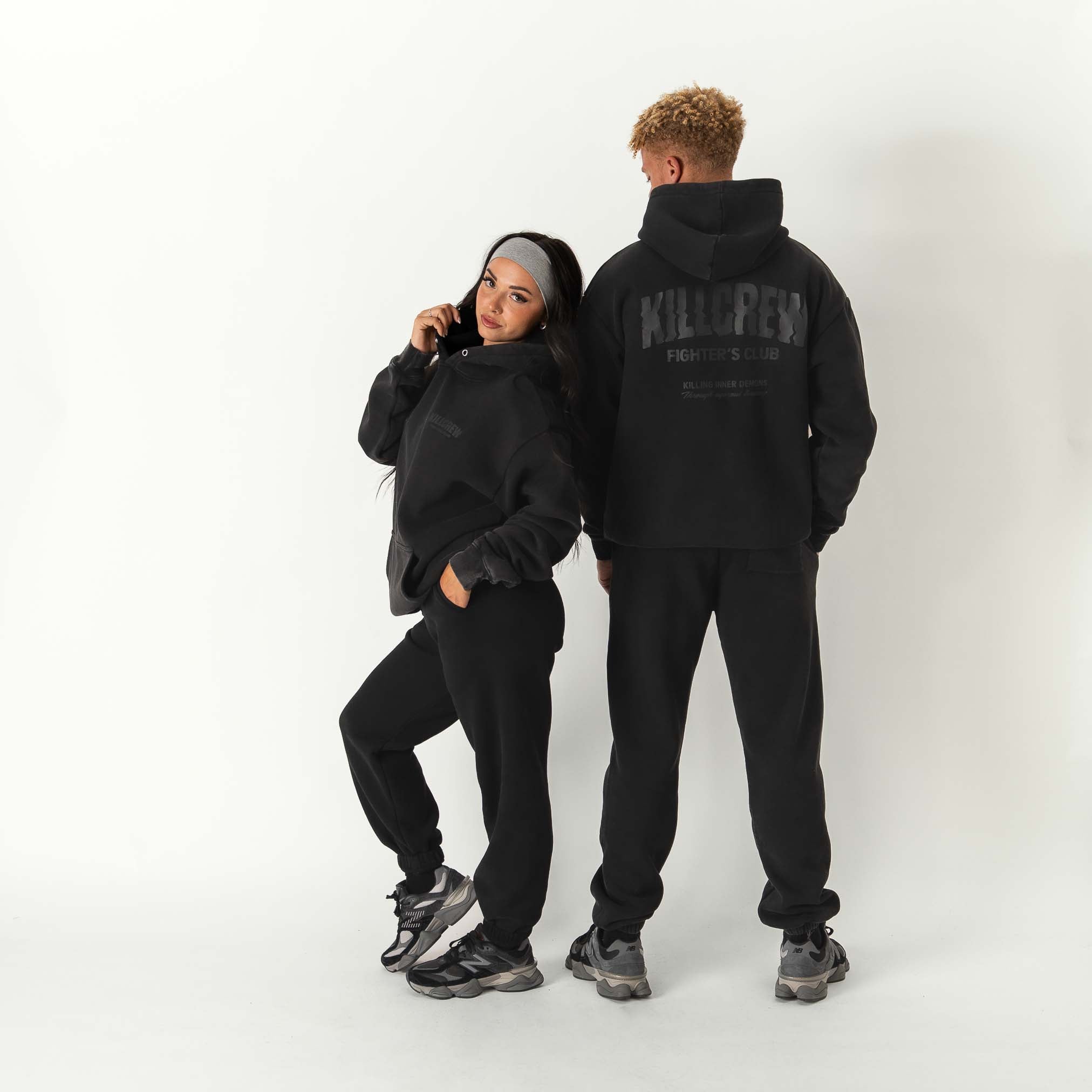 OVERSIZED LUX RIGOROUS TRAINING HOODIE - BLACKOUT