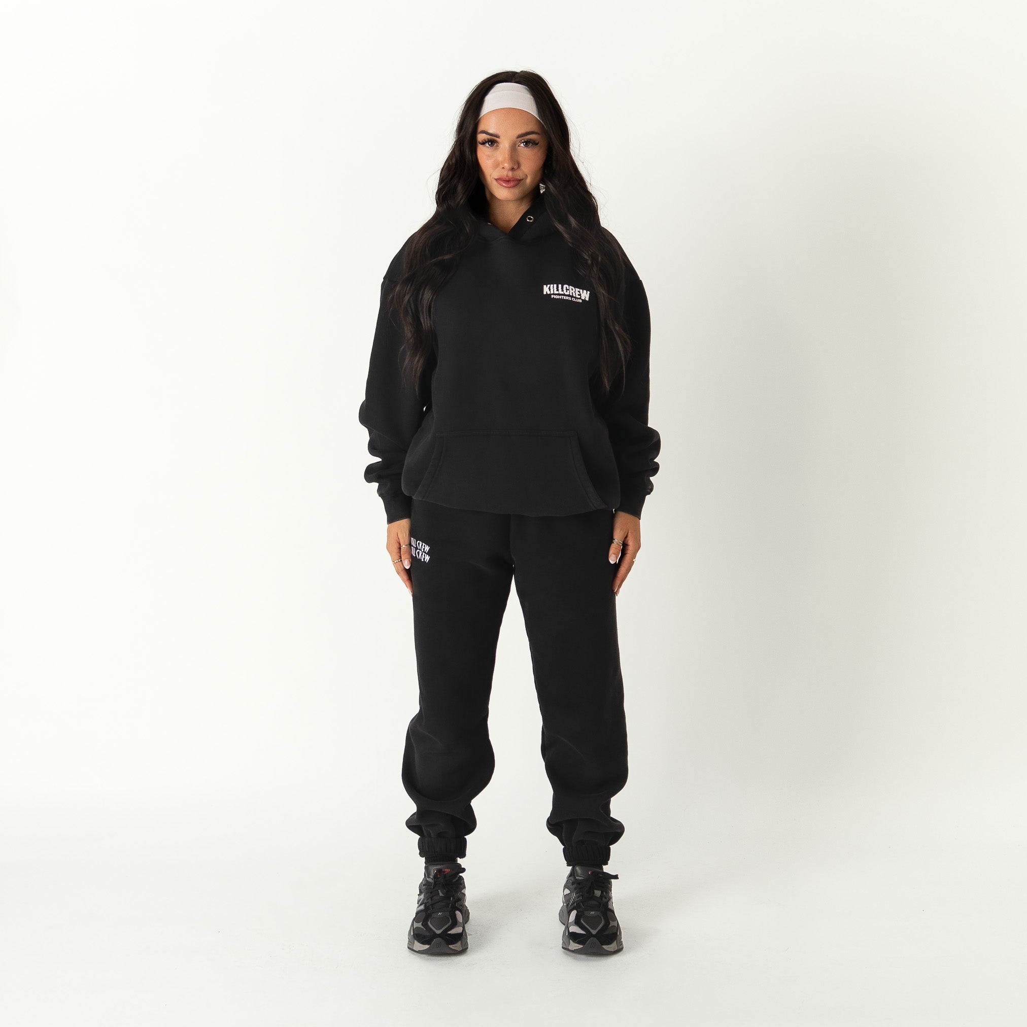 OVERSIZED LUX RIGOROUS TRAINING HOODIE - BLACKOUT