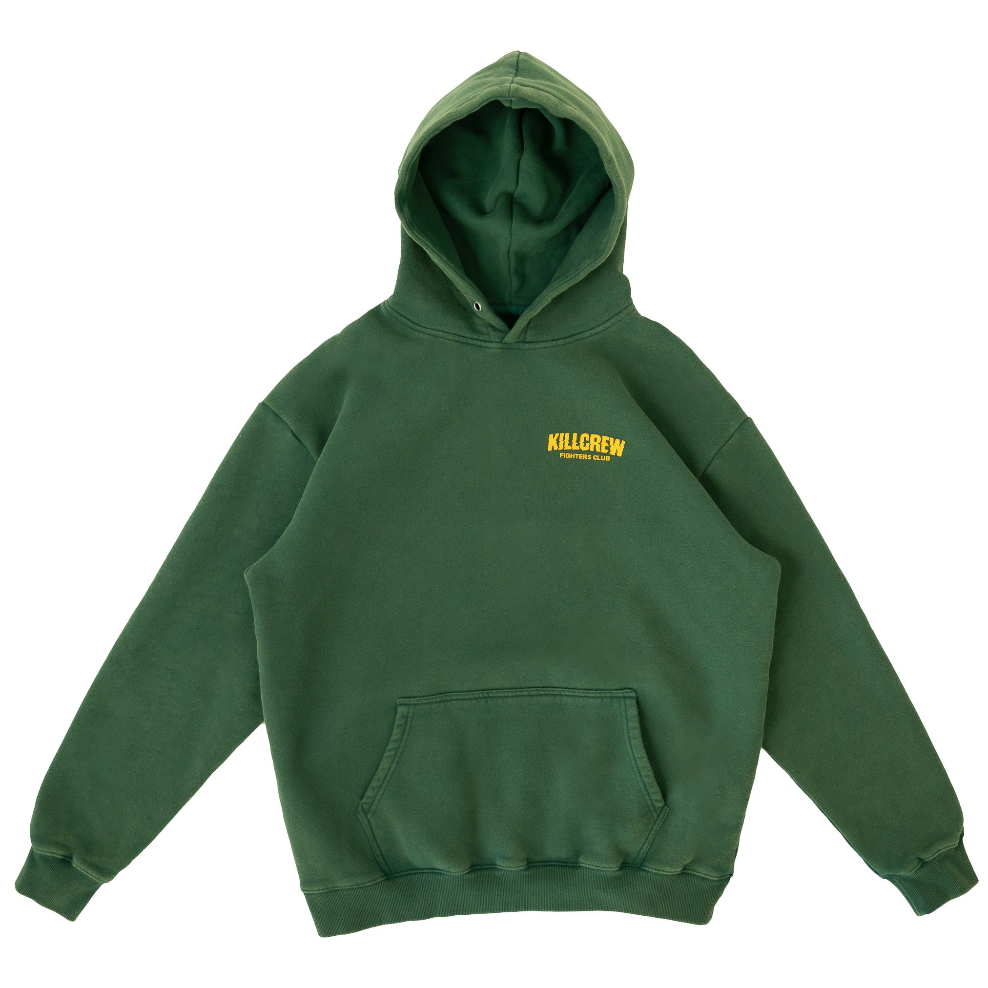 OVERSIZED LUX RIGOROUS TRAINING HOODIE - GREEN / GOLD