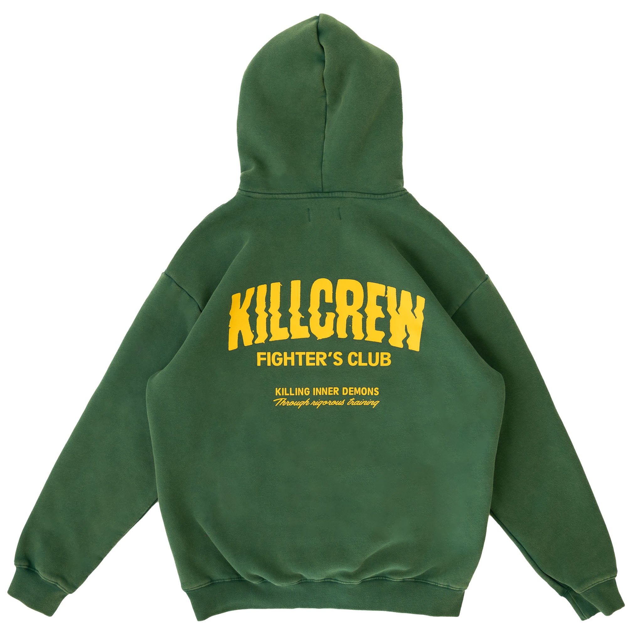 OVERSIZED LUX RIGOROUS TRAINING HOODIE - GREEN / GOLD