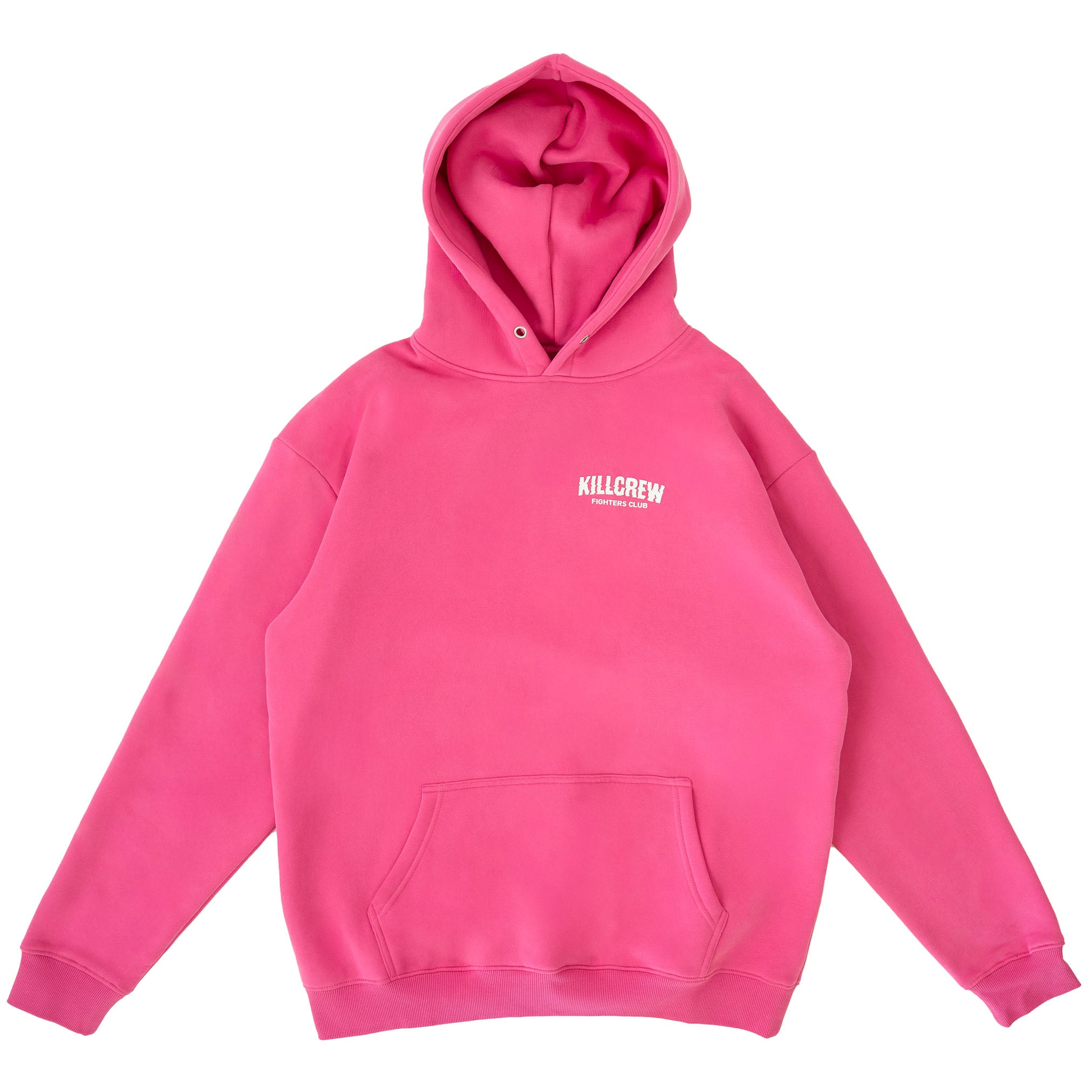 OVERSIZED LUX RIGOROUS TRAINING HOODIE - PINK / WHITE