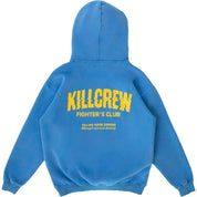 OVERSIZED LUX RIGOROUS TRAINING HOODIE - BLUE / GOLD