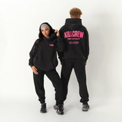 OVERSIZED LUX RIGOROUS TRAINING HOODIE - BLACK / PINK