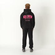 OVERSIZED LUX RIGOROUS TRAINING HOODIE - BLACK / PINK