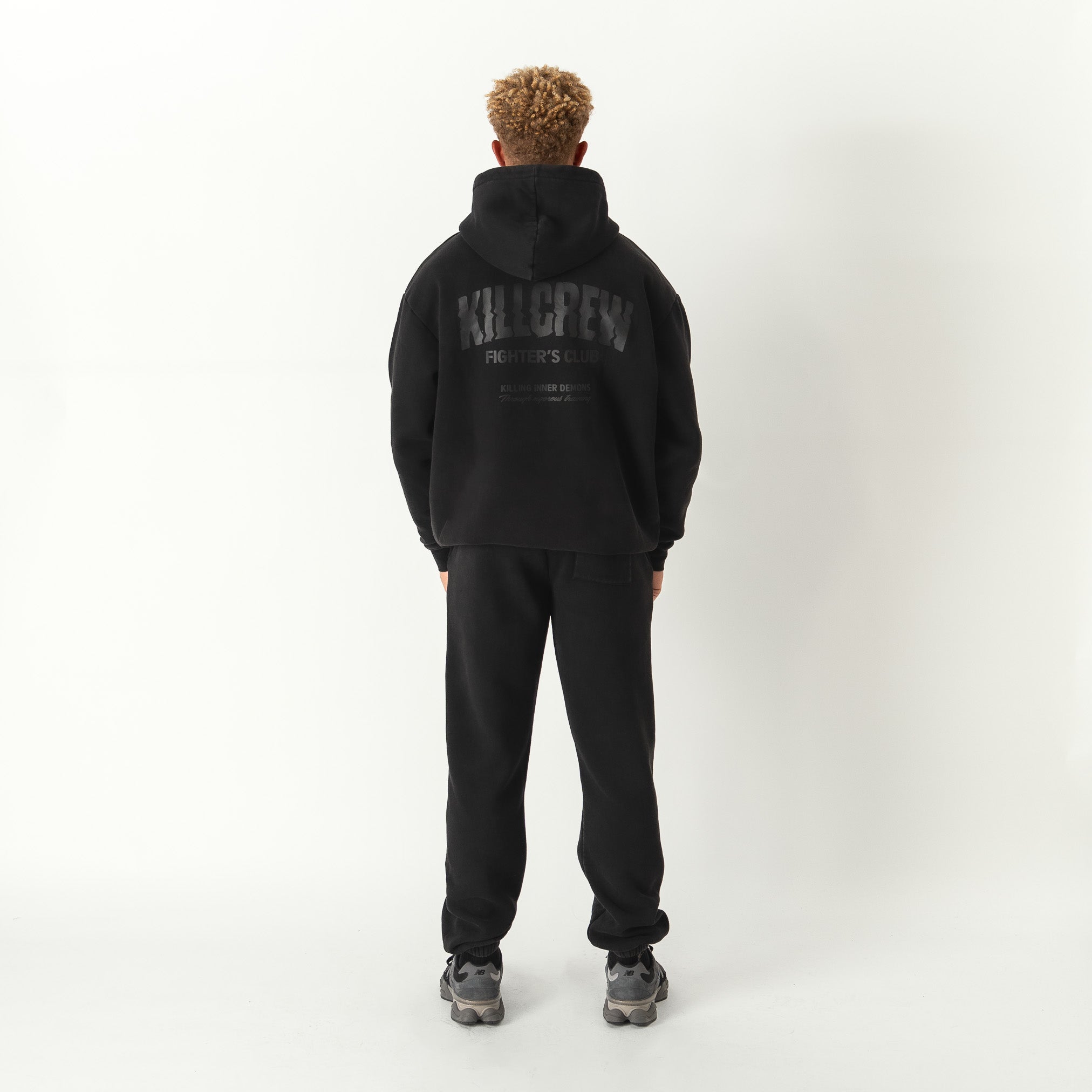 OVERSIZED LUX RIGOROUS TRAINING HOODIE - BLACKOUT