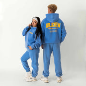 OVERSIZED LUX RIGOROUS TRAINING HOODIE - BLUE / GOLD