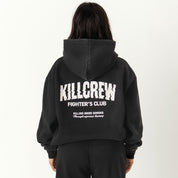 OVERSIZED LUX RIGOROUS TRAINING HOODIE - BLACK / WHITE