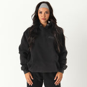 OVERSIZED LUX RIGOROUS TRAINING HOODIE - BLACKOUT