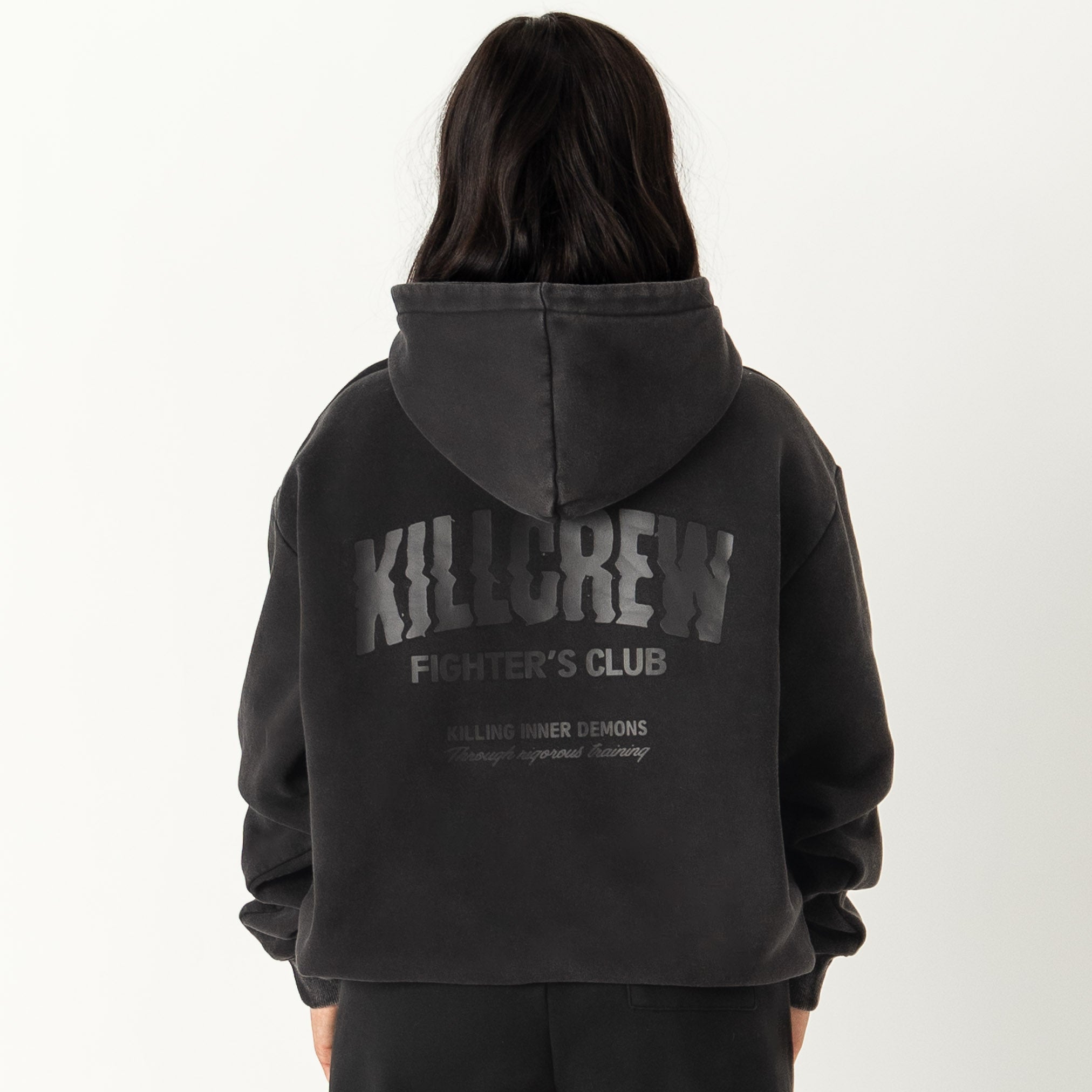 OVERSIZED LUX RIGOROUS TRAINING HOODIE - BLACKOUT