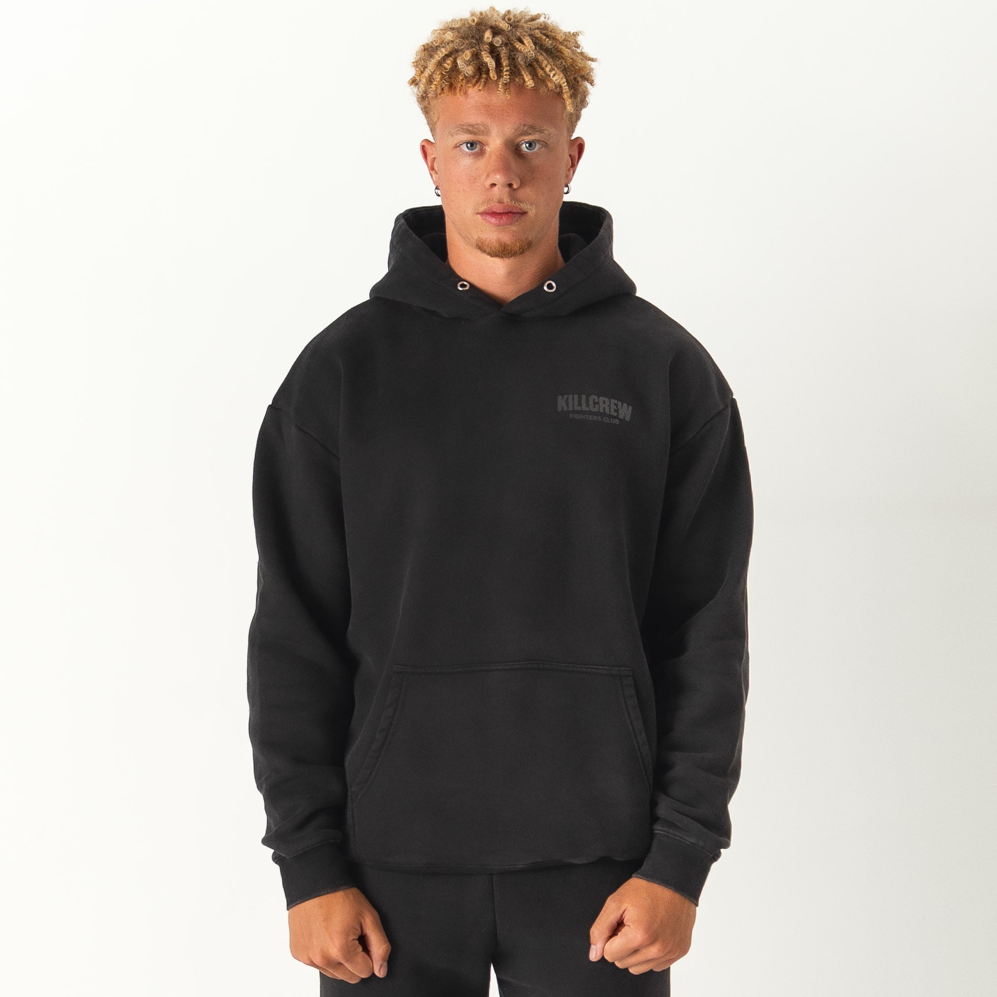 OVERSIZED LUX RIGOROUS TRAINING HOODIE - BLACKOUT