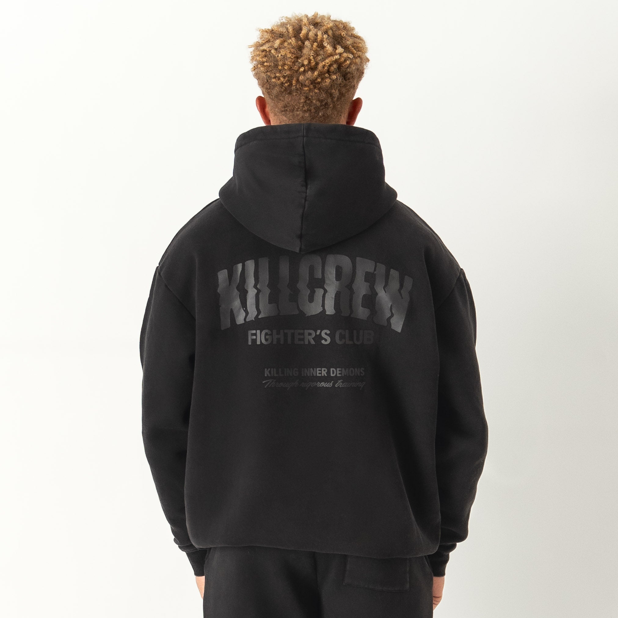 OVERSIZED LUX RIGOROUS TRAINING HOODIE - BLACKOUT