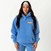 OVERSIZED LUX RIGOROUS TRAINING HOODIE - BLUE / GOLD