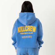 OVERSIZED LUX RIGOROUS TRAINING HOODIE - BLUE / GOLD